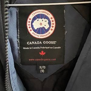 Canada Goose Navy Blue Long Jacket.